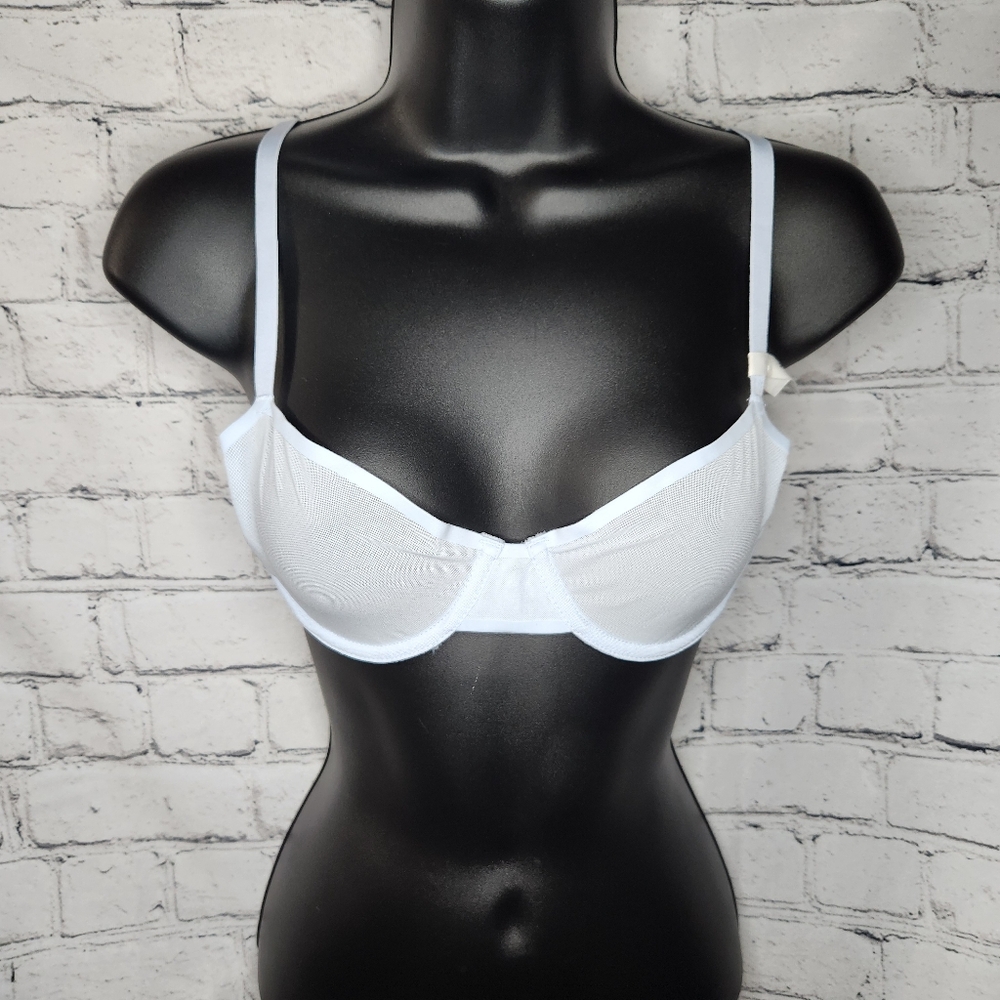 Smoothez by Aerie Baby Blue‎ Balconette Bra Size 36B
